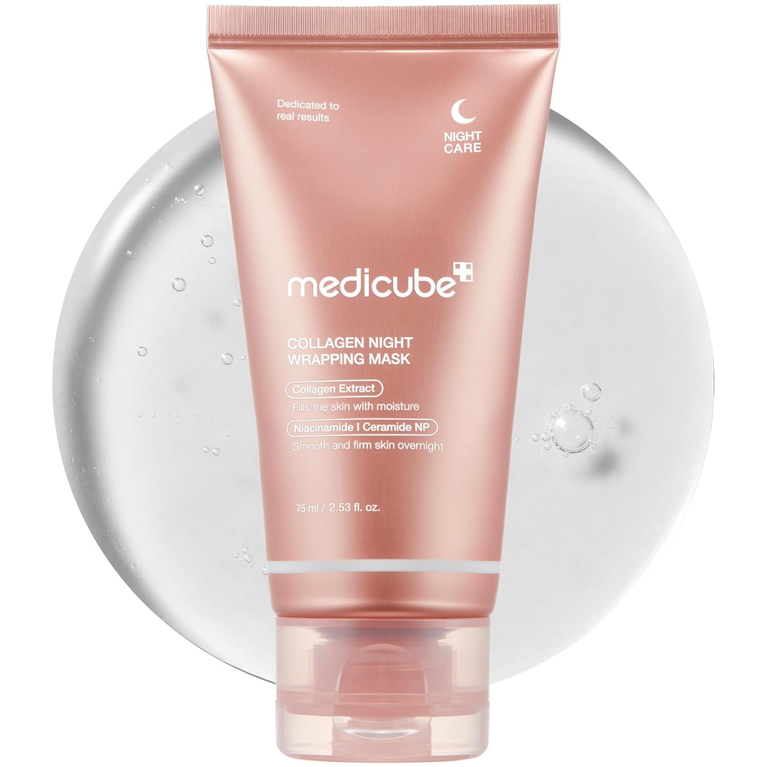 medicube Collagen Overnight Wrapping Peel Off Facial Mask Pack – Elasticity & Hydration Care, Korean Skin Care,