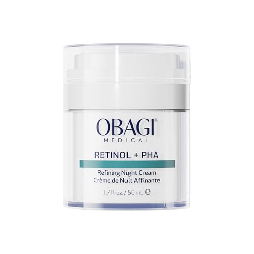 Alt Text for image 1: Obagi Medical Retinol + PHA Refining Night Cream jar