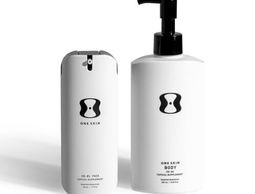 OneSkin FACE & BODY OS-01 Peptide Topical Supplement | Skin Longevity Age Reversal Body Moisturizer & Face Moisturizer